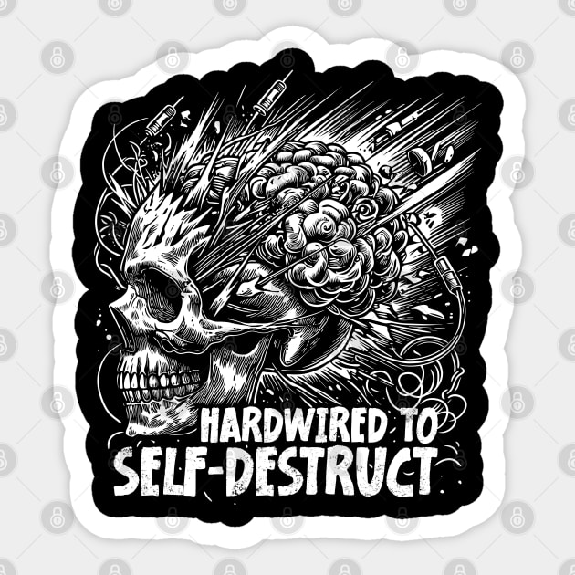 HARDWIRED Sticker by artslaves